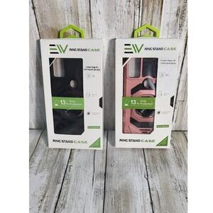 Cricket Magic 5G Phone Case EW Ring Stand Shockproof Protective Cover